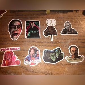 Horror themed stickers